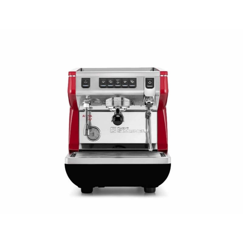 Nouva Simonelli Appia Life Volumetric Espresso Machines front red
