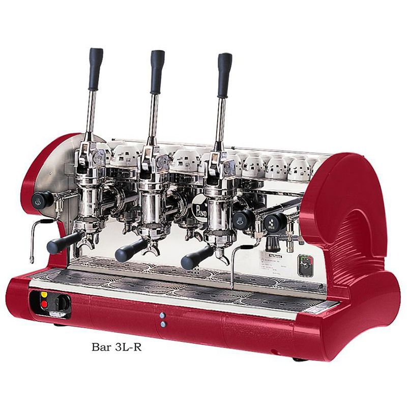 La Pavoni - Bar Lever Commercial Espresso Machine red angle view