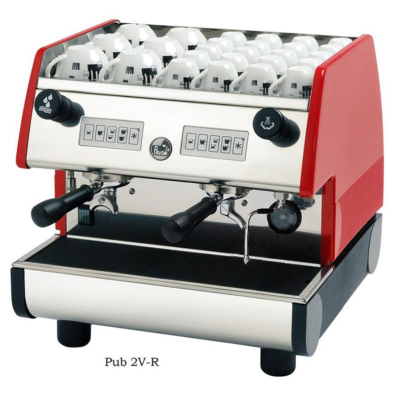 La Pavoni - Pub - Group Volumetric Espresso Machine red