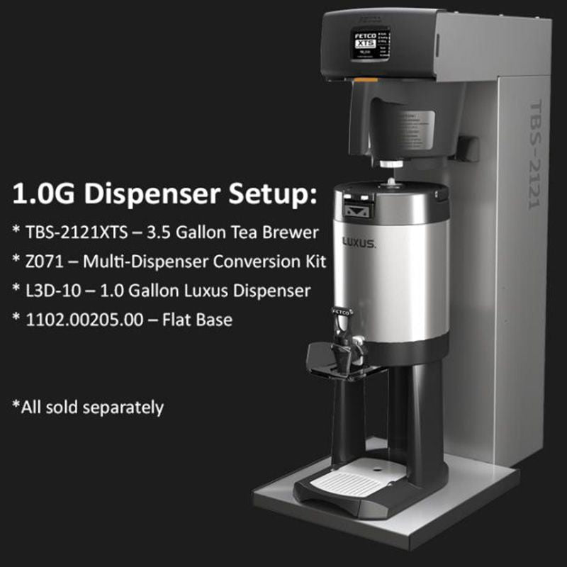 Fetco Z071 Iced Tea Brewer Multi-Dispenser Conversion Kit dispenser set up