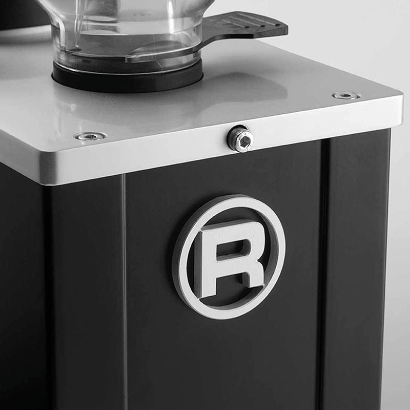 Rocket RG701A1A12 Faustino Espresso Chrome Coffee Grinder lower angle